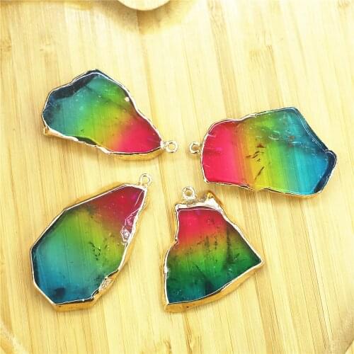 7 Chakra Crystal Natural/Rainbow Stone Quartz Tree of Life Pendant Necklace Reiki Healing Chakra Jewelry Wholesale 5Pcs/Lot Free