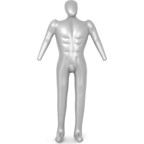 1pcs Man Full Body Inflatable Mannequin Male Dummy Torso Tailor Clothes Model Display portable tops necklaces retail displays