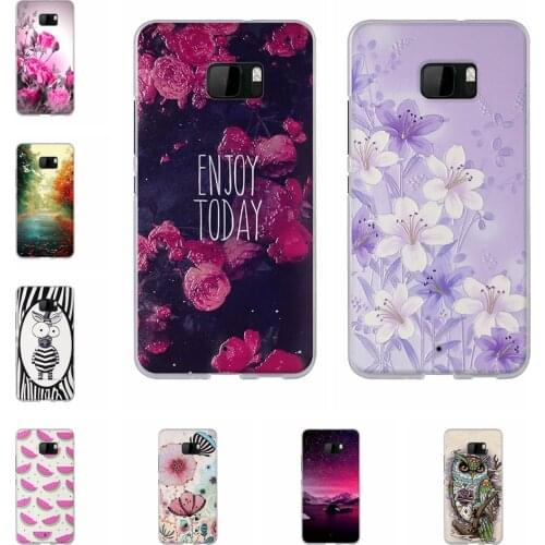 Fashion Pattern For HTC U Ultra Case Thin Silicone Back Bumper For HTC Ocean Note Capa Protective For HTC U ultra Cover 5.7 inch