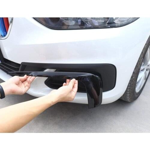 For BMW 1 Series Sedan 118i 2017 2018 2019 2020 ABS Front Fog Lights Decorative Strips 2pcs