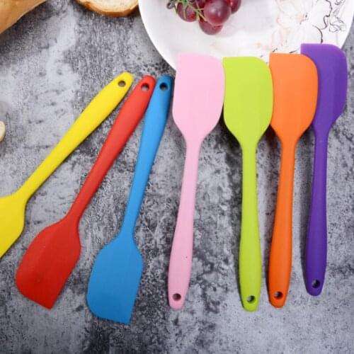 Silicone Spatula Batter 21cm Scraper Non-stick Heat Resistant Rubber Cake Spatula for Cooking Baking LX8625