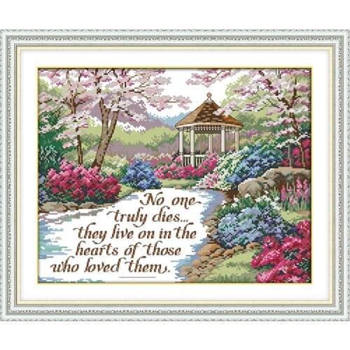 Joy Sunday True love lasts forever Printed Canvas DMC Counted DIY Chinese Cross Stitch Kits printed Embroidery set Needlework