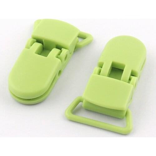 10pcs Plastic duckbill clip Pacifier Clips Duck-mouth Buckle U Plastic Solid Color Clamp DIY Rope garment Rope buckle