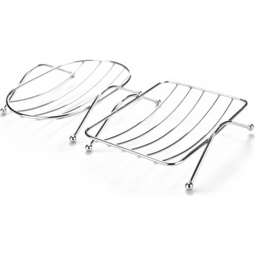 1PCS Soap Dishes Soap Holder Case Stainless Steel Brand Bathroom Accessories Rust-resistant Saver Basket for Bathroom Shower