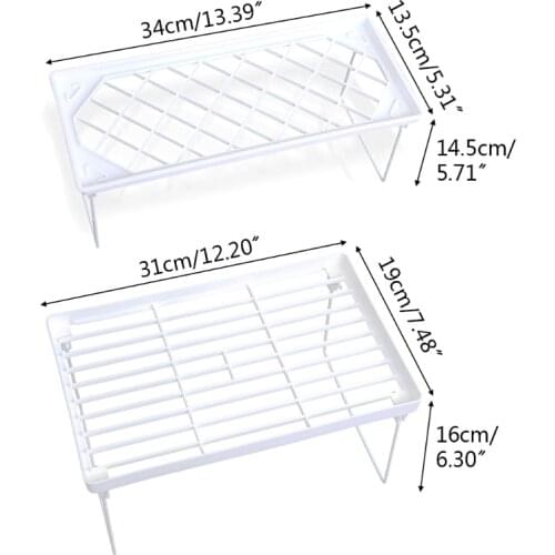1 Pc Foldable Organizer Rack Kitchen Household Supply Storage Shelf Desktop Decorative Holder