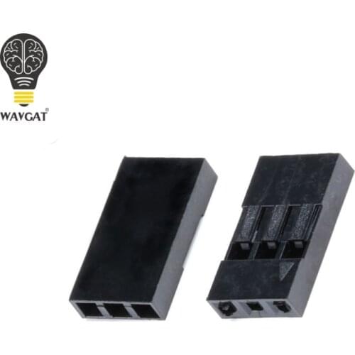 100pcs Dupont Head 2.54mm 3P 1X3P Dupont Plastic Shell Pin Head Connector Jumper Wire Cable Housing Plug Female