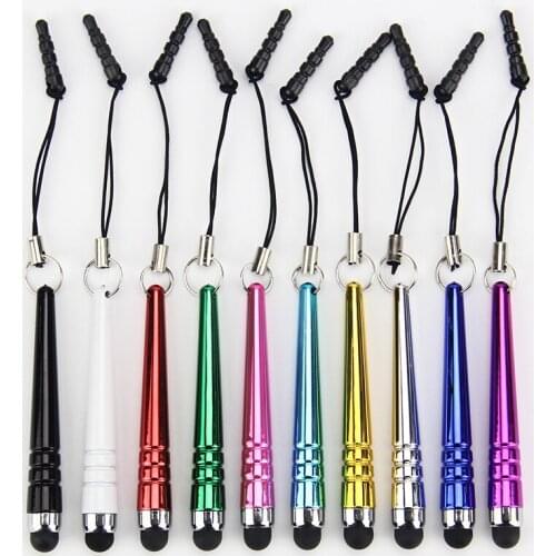 5000pcs/lot Baseball Metal Mini Stylus Touch Pen Capacitive Touch Pen for Mobile Phone Tablet PC for Kindle HTC
