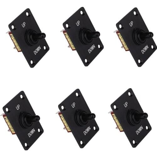 6pcs Marine Boat 15AMP 12VDC 3 Terminal Momentary Toggle Switch Off-On