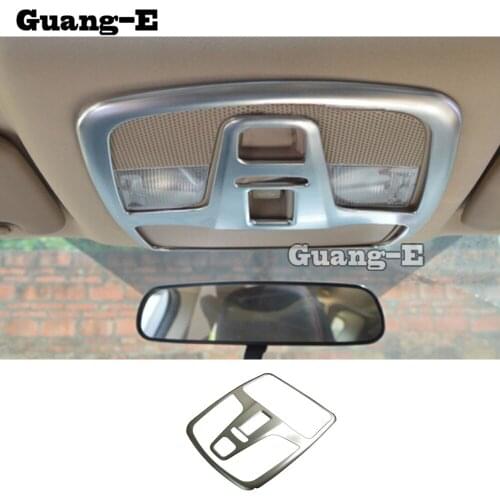 Car ABS chrome front head read reading switch light lamp frame roof trim part For Suzuki S-cross scross SX4 2014 2015 2016 2017