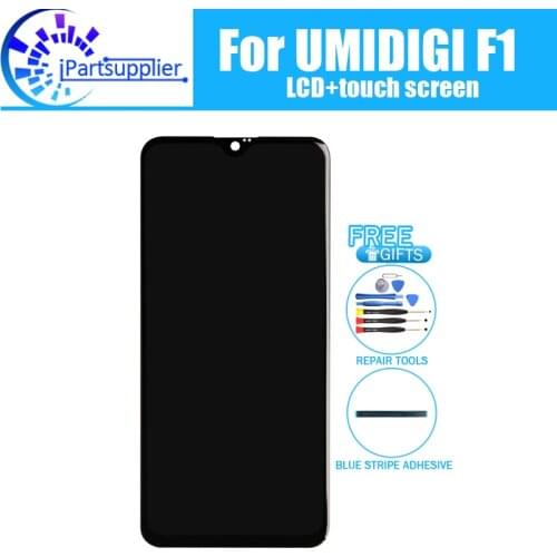 6.3 inch UMIDIGI F1 LCD Display+Touch Screen 100% Original Tested LCD Digitizer Glass Panel Replacement For UMIDIGI F1
