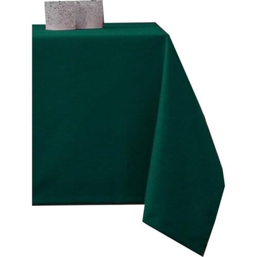 Zeren Home Dark Green Color Carefree Table Cloth 70x120 cm