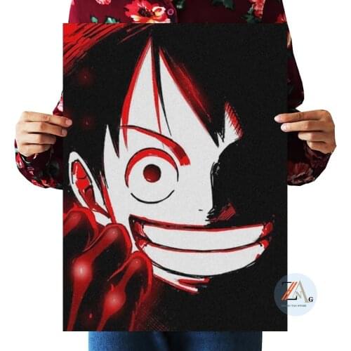 One Piece Luffy Japanese Anime Art Poster Canvas Oil Painting Decorative Painting Mural Home Childrens Room Wall Print Painting