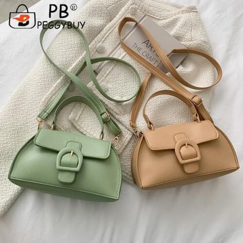 Exquisite Flap Design Crossbody Bags Small Ladies Solid Color Travel Messenger Bags Soft PU Leather Shoulder Bags
