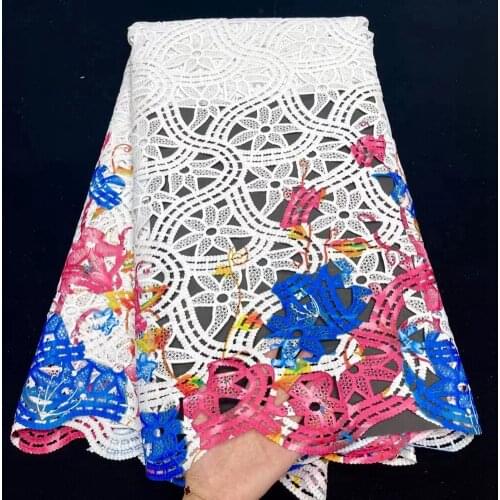 JNP Most Beautiful Printed Milk Silk Lace Fabric Satin For Dress New Arrival African Good Quality