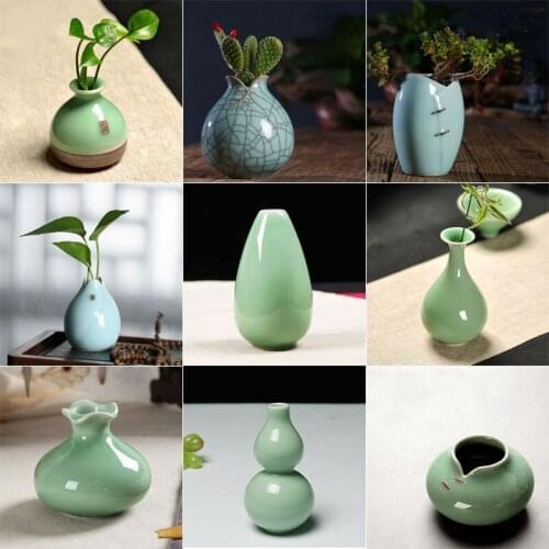 Ceramic Flower Vase Home Decoration Desktop Ornaments Creative Floral Arrangement Plant Hydroponic Container Nordic Home Vase