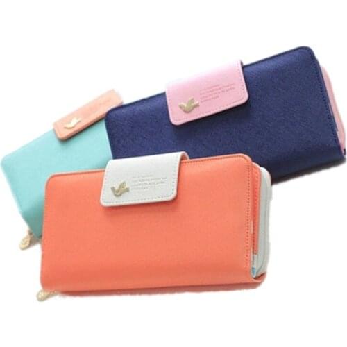 Hot Selling Lady Mobile Phone Bag Wallet Explosion Spot Womens Zipper Coin Purse Long Multiple Card Position Clutch Bag
