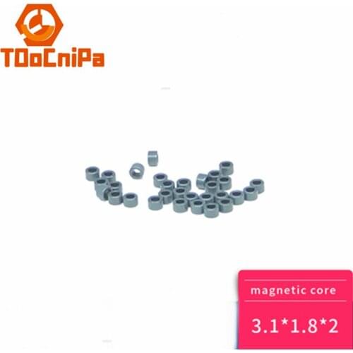 500-1000pcs Mn-Zn Ferrite Magnetic Ring Outer Diameter 3.1x1.8x2mm Inductance Transformer Filter Anti-interference Magnetic Core