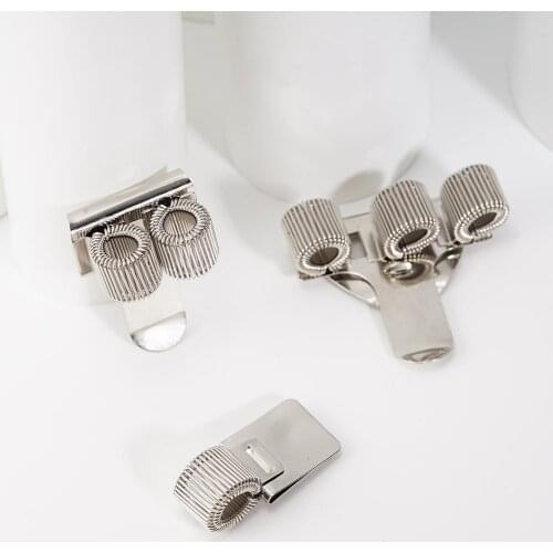 1 Pc Single/Double/Triple Hole Metal Spring Pen Holder Pocket Holders Pen With Uniform Clip Doctors Nurse M8I2
