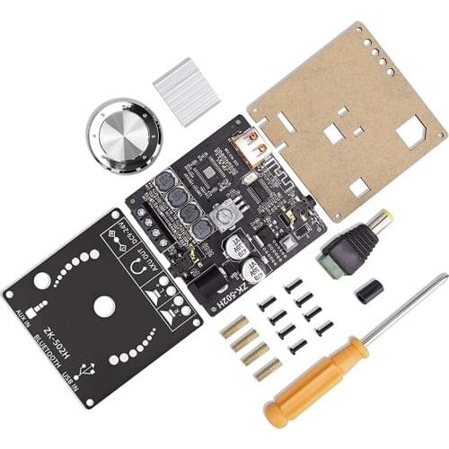 Mini Bluetooth Amplifier Board 50W+50W Dual Channel Power Output, Bluetooth+ AUX+ USB Input