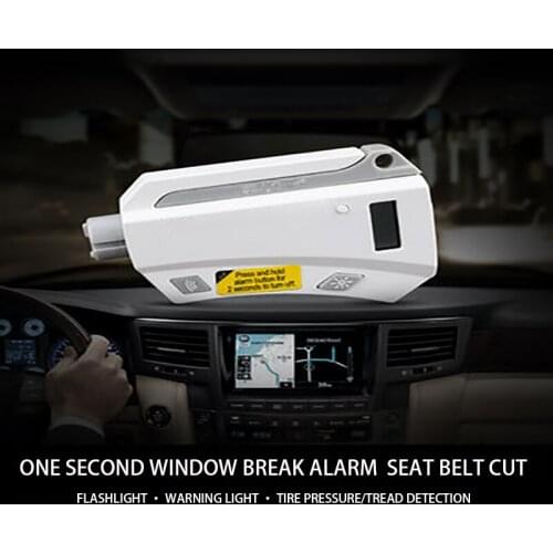 Multi-function one-second broken glass auto safety emergency alarm lighting key chain самооборона defensa personal alarm