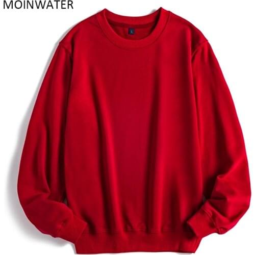 MOINWATER Women Casual Sweatshirts Lady New Streetwear Hoodies Female Terry White Black Hoodie Tops Outerwear MH2002