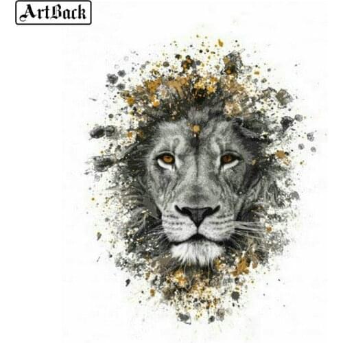 New diamond painting lion picture full square rhinestone diamond embroidery 3d full round drill mosaic