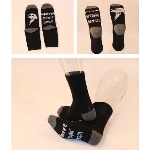 New European and American Style Trend Fashion Letters In Tube Socks Stretch Cotton Warm Men and Women Socks