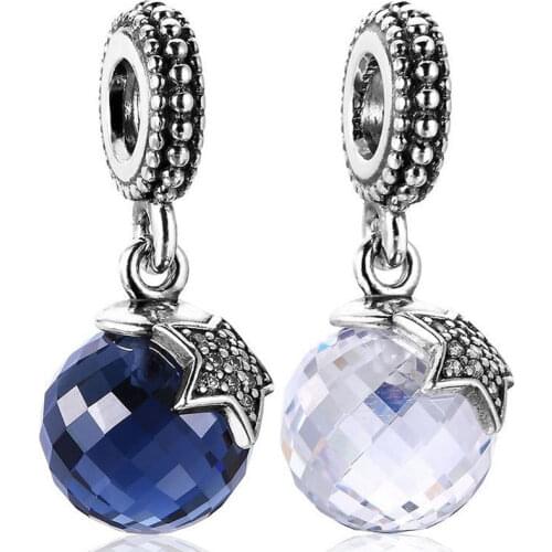 Original Light Of The Moon Zirconia Pendant Beads Fit 925 Sterling Silver Bead Charm Bracelet Bangle DIY Jewelry