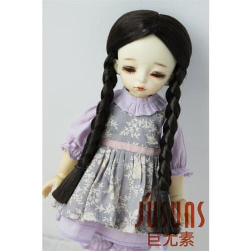 JD103 YOSD MSD BJD Wigs Pretty Long Doll Wigs Mid Parting Pony Synthetic Mohair Wig 6-7inch 7-8inch Doll Accessories