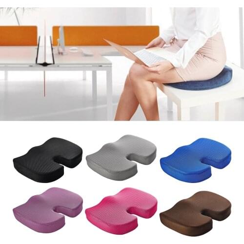 Memory Foam Coccyx Tailbone Seat Cushion Orthopedic Chair Pillow Tailbone Pain Relief Car Pillow Pressure Butt Pad