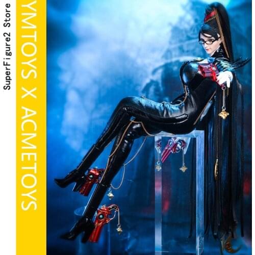 Full set doll YMTOYS X ACMETOYS 1/6 Angel Hunter Bayonetta Game Characters Moveable Doll Decorations In Stock