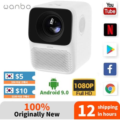 Global Version Wanbo T2 MAX LCD Projector LED Support Vertical keystone Correction Portable Mini Home Theater Xiomi Projector