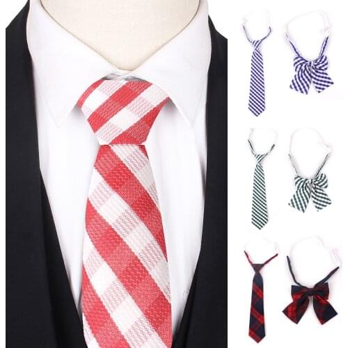 Rubber Plaid Tie For Men Women Fashion Student Skinny Necktie Casual Men Neck Ties For Party Girls Boys Suits Ties Gravatas