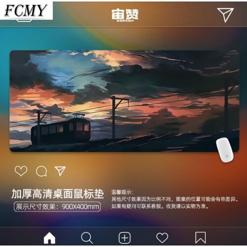 Cute Mouse Pad Large Size In Stock Mouse-Pad Comfortable Non-slip Rubber Desk Mat for Gaming Beautiful Illustration Mouse Pad