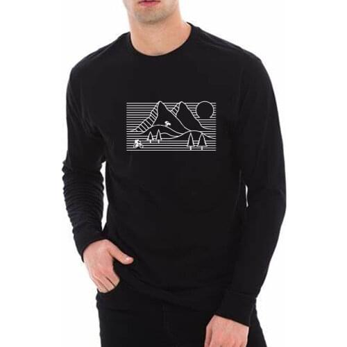 TARCHIA 2022 New Fshion scenery Oversize Cotton Hot Sale Comfortable Men Women Long Sleeve T Shirts Casual Tees Plus Size