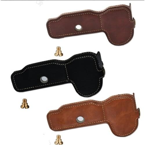 Pu Leather Case Camera Bag Bottom Protective Half Cover Base For Nikon Z6 Z7