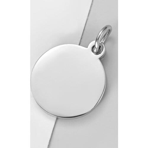 5pcs/lot Mirror Polished Stainless Steel Round Disc Charms for Making Necklace Bracelet Jewelry