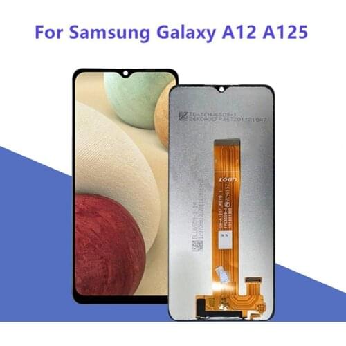 6.5 '' Original For Samsung Galaxy A12 A125F A125F / DS Display LCD Touch Screen Digitizer Assembly Replacement Repair Parts(Wit