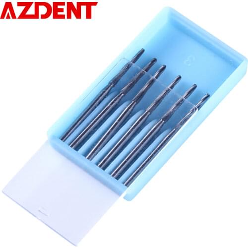 AZDENT 6Pc Dental Surgical Carbide Bone Cutters Finishing Burs FG Zekrya Bur 28mm