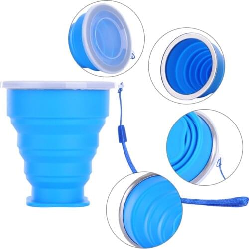 1pcs Retractable Bottle Multicolor Vogue Outdoor Travel Silicone Folding Bottles Telescopic Collapsible Water Bottle