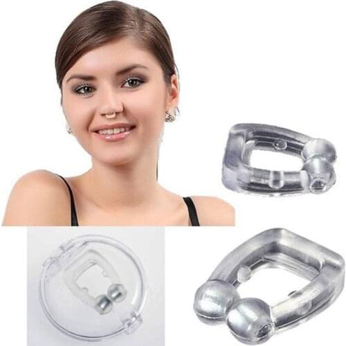 1pcs Silicone Magnetic Anti Snore Stop Snoring Nose Clip device Easy Breathe Improve Sleeping For Men/Women Dropshipping