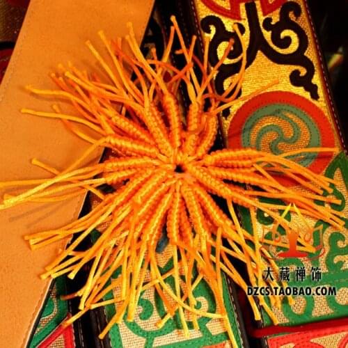 10pcs New Tibetan Style Buddhist Pocket Auspicious Diamond Knot Mobile Phone Chain Hanging Decoration