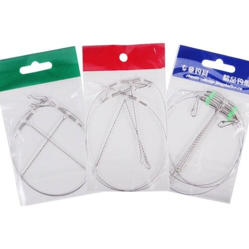 2 Bags/Lot 2-4 Groups Steel Wire Connection Balance String Rope Boat Fishing Prevent The Coil Bracket Sea Fishing Accessories