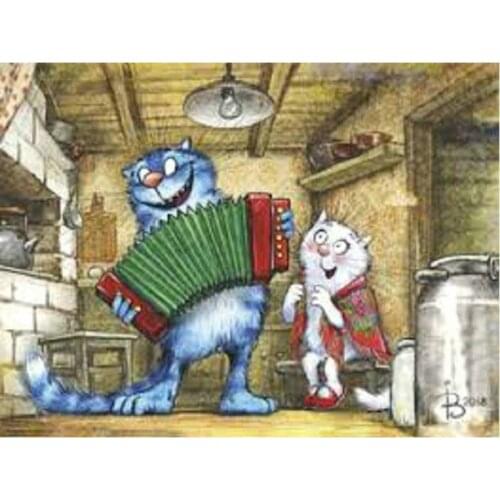 Diamond Painting Organ cat Full Square round Drill Diamond Mosaic diamond embroidery sale Cross Stitch Kit Home Decoration