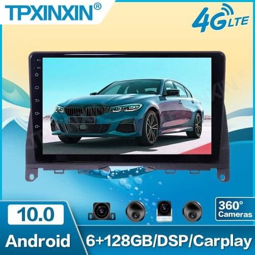 6+128GB For Benz C W204 2009-2013 Android 10 Carplay Radio Player Car GPS Navigation Head Unit Car Radio with Screen