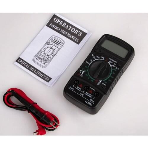 XL830 Mini Digital Multimeter 1999 Counts AC D/C Voltage Current Resistance Frequency Tester True RMS NCV Tester Meter
