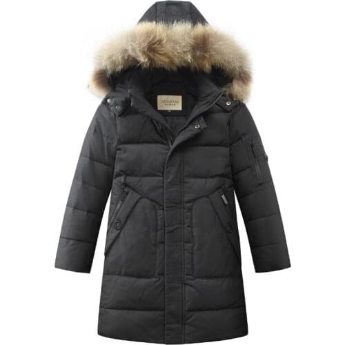 -30 Degree Childrens Winter Duck Down Jackets Children Clothing 2020 Big Boys Girls Warm Winter Down Coat Thickening Outerwear