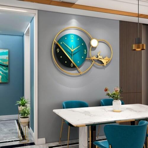 Creative Clock Wall Clock Living Room Hotel Home Decoration Art Wall Watch European Style Light Luxury Wall Clock New Hot Sale