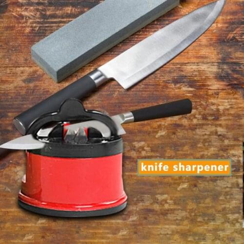 Chef Pad Kitchen Sharpening Tool Knife Sharpener Scissors Grinder Secure Suction Sharpener for Knives Kitchen Accessories