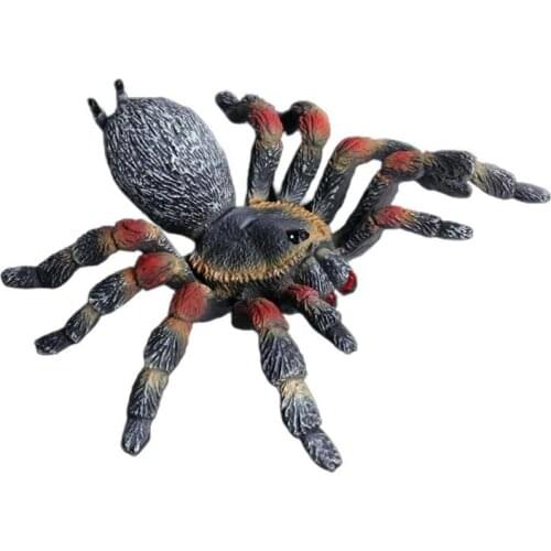 Black Spider Simulation Insect Model Halloween Wild Spider Model Tricky Toy For Kid Children 6 Color Can Choose